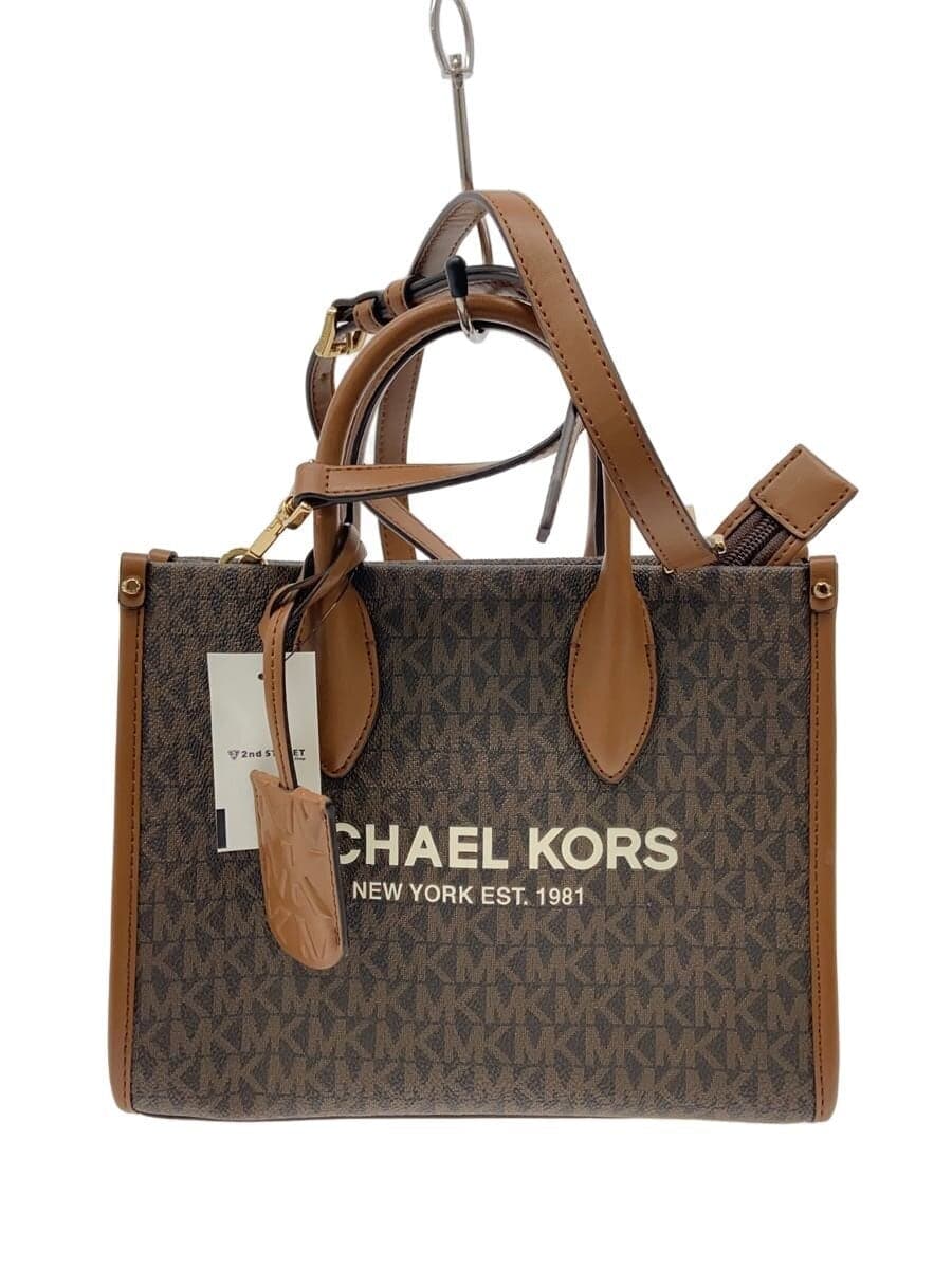 MICHAEL KORS Shoulder Bag PVC BRW All Over Pattern 35F2G7ZC5B
