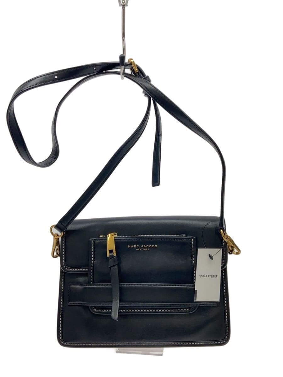 MARC JACOBS Shoulder Bag Leather BLK Solid