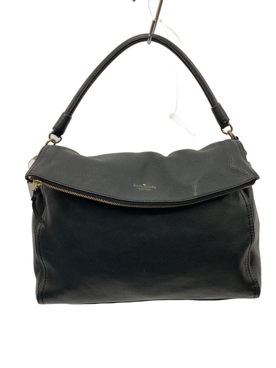 kate spade new york Handbag Leather BLK Solid