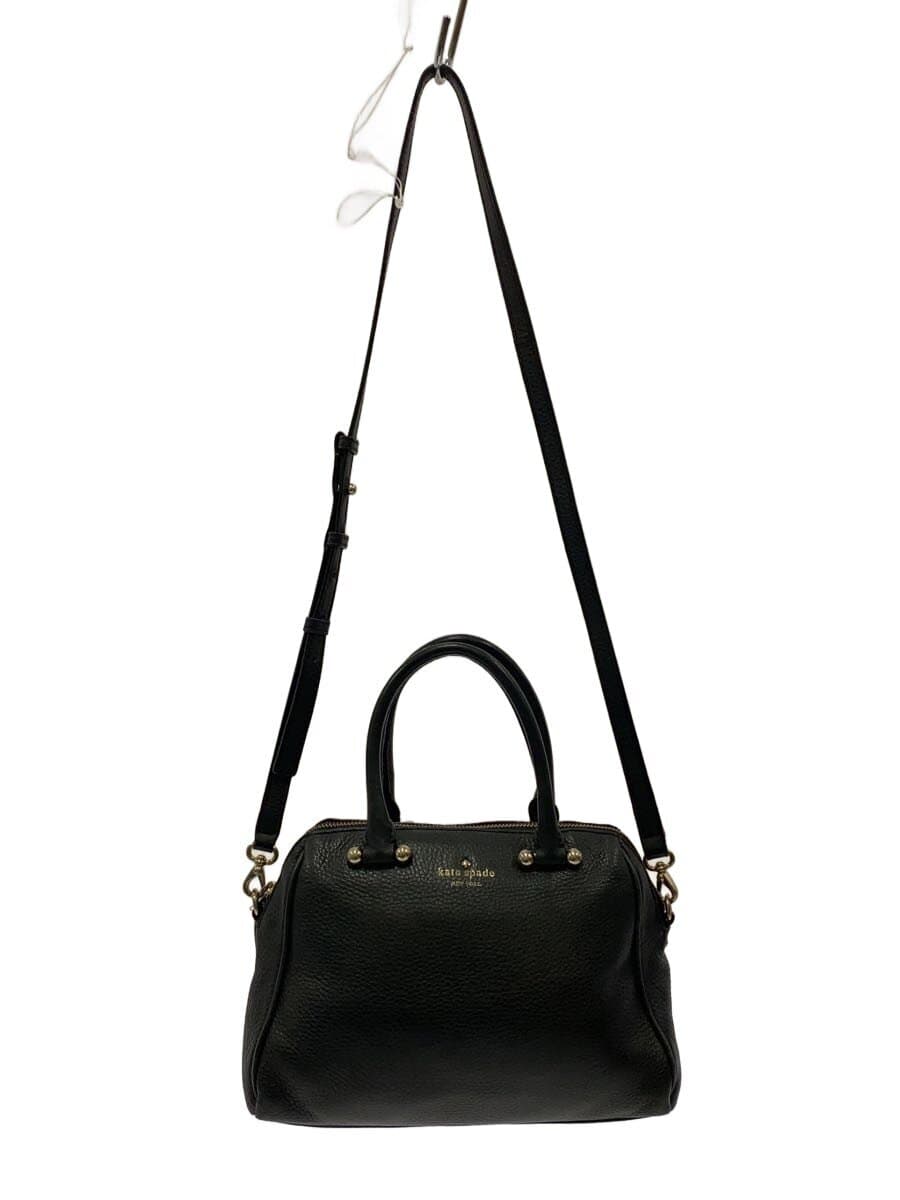 kate spade new york Handbag Leather BLK Solid