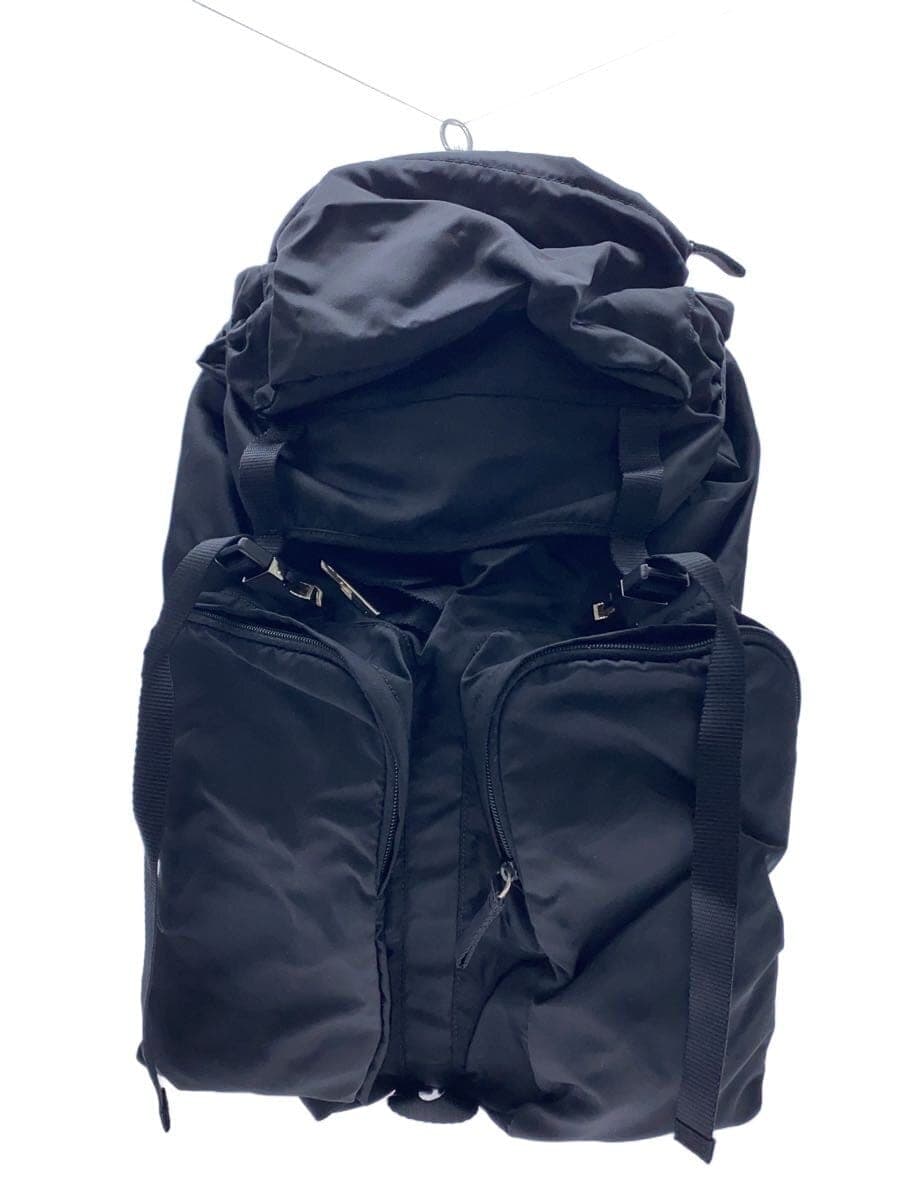PRADA Backpack Nylon BLK V136