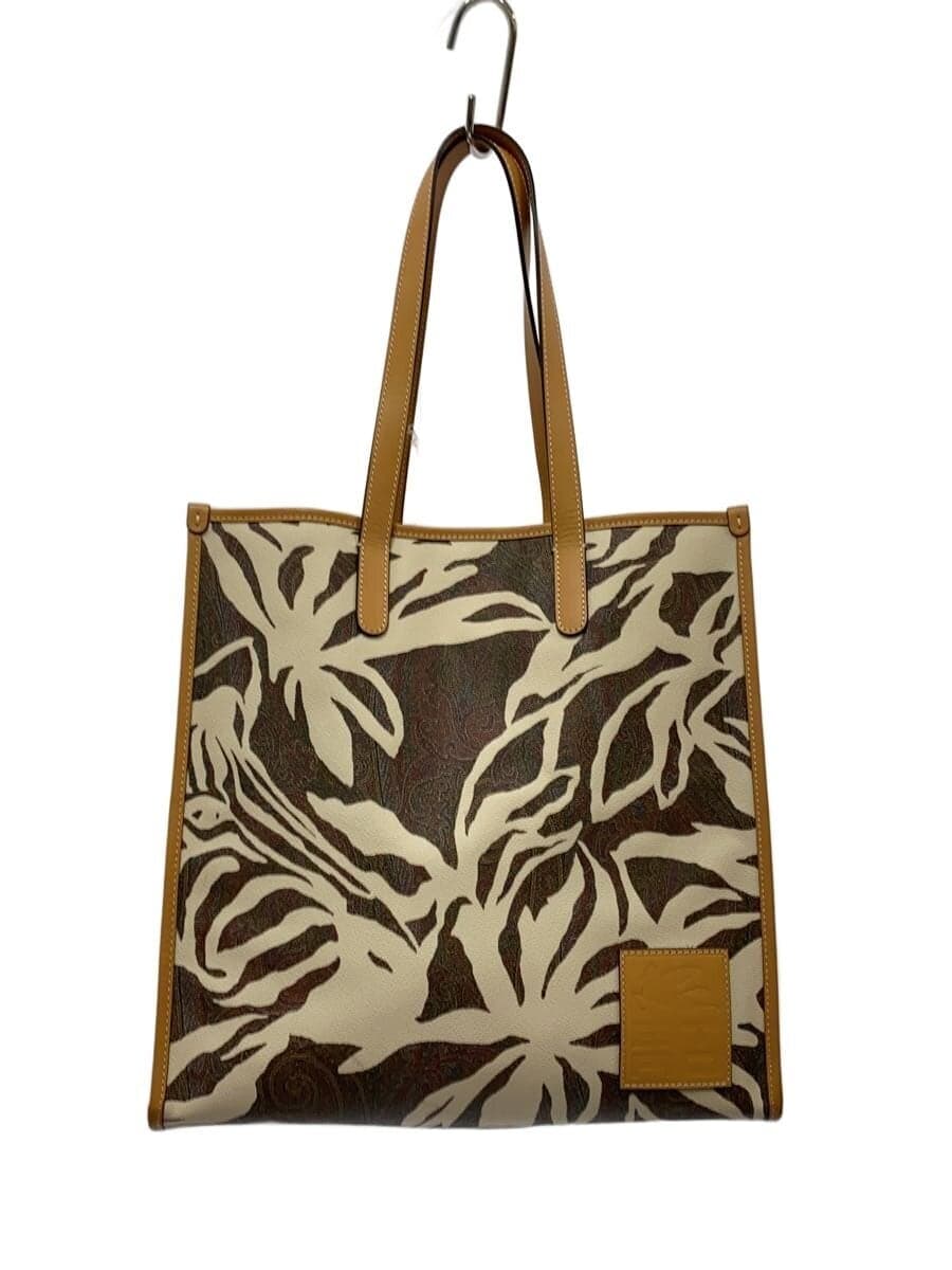 ETRO tote bag -- BEG animal 1N668 2930