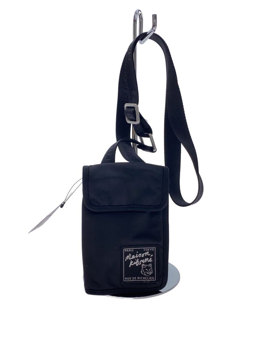 MAISON KITSUNE Shoulder Bag Polyester Black LM05362WQ1001