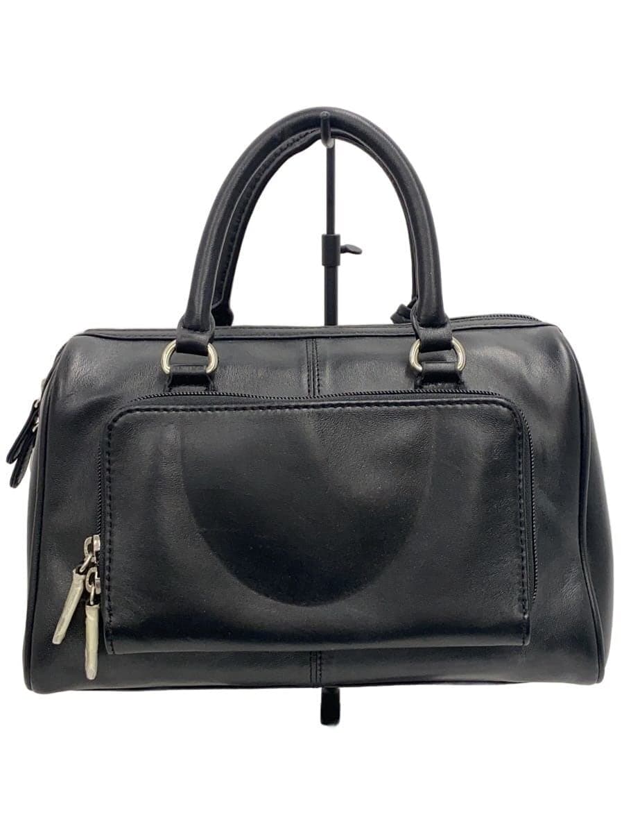 Other Brand CHIOCCIOLA Boston Bag Leather BLK