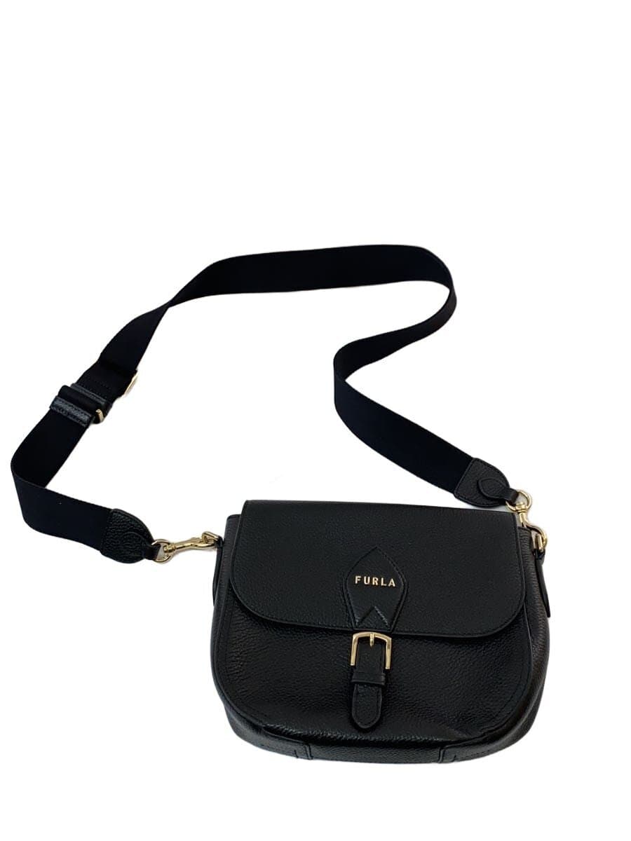 FURLA Urania Shoulder Bag BLK Solid WB00448