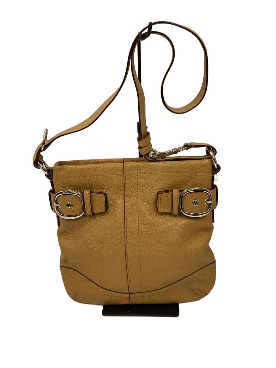 COACH Shoulder Bag Leather BEG L1173-F16514