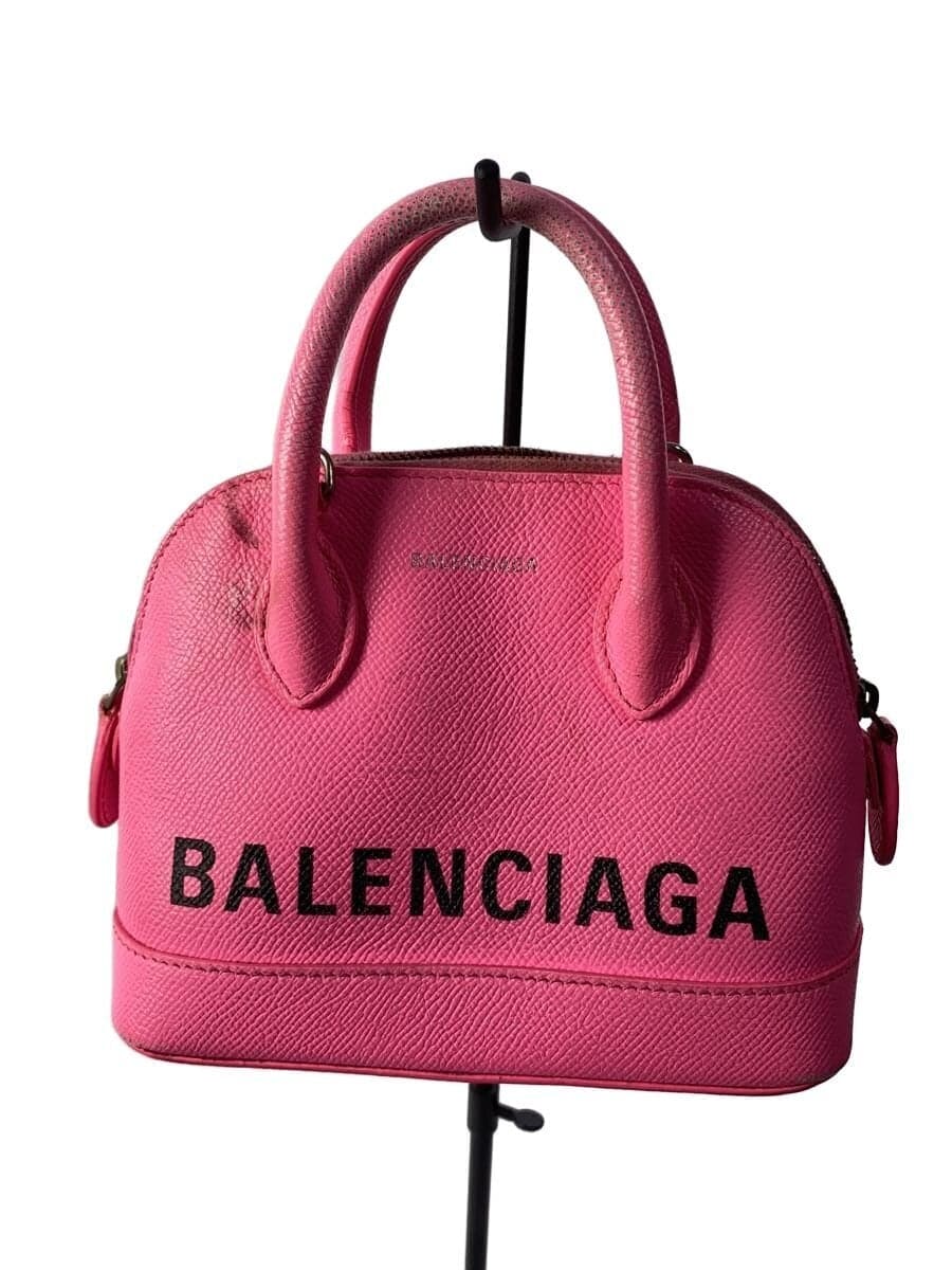 BALENCIAGA Ville Top Handle XXS Leather PNK