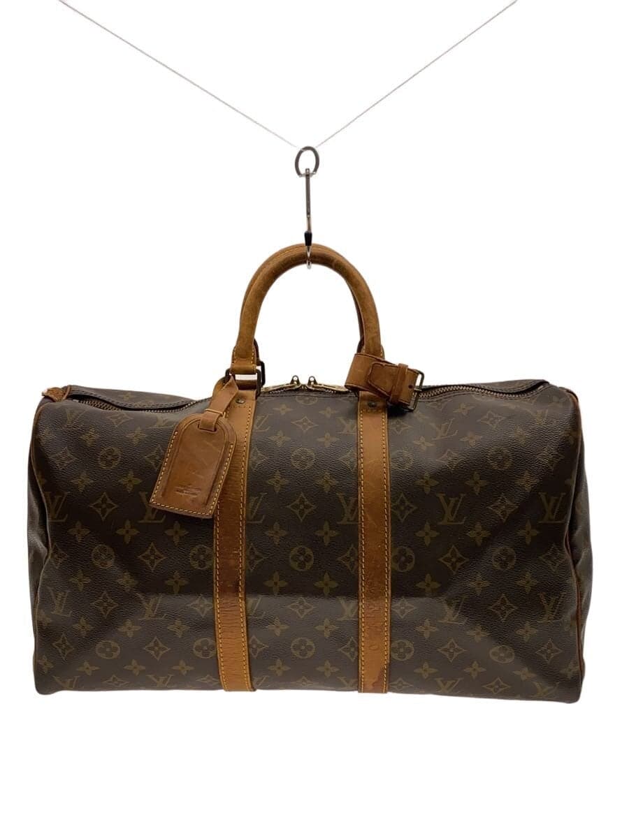 LOUIS VUITTON Keepall 45 Monogram Canvas PVC BRW M41428