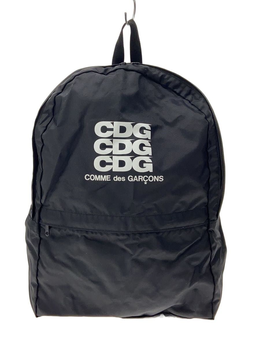 CDG Logo Backpack Nylon BLK SZ-K203