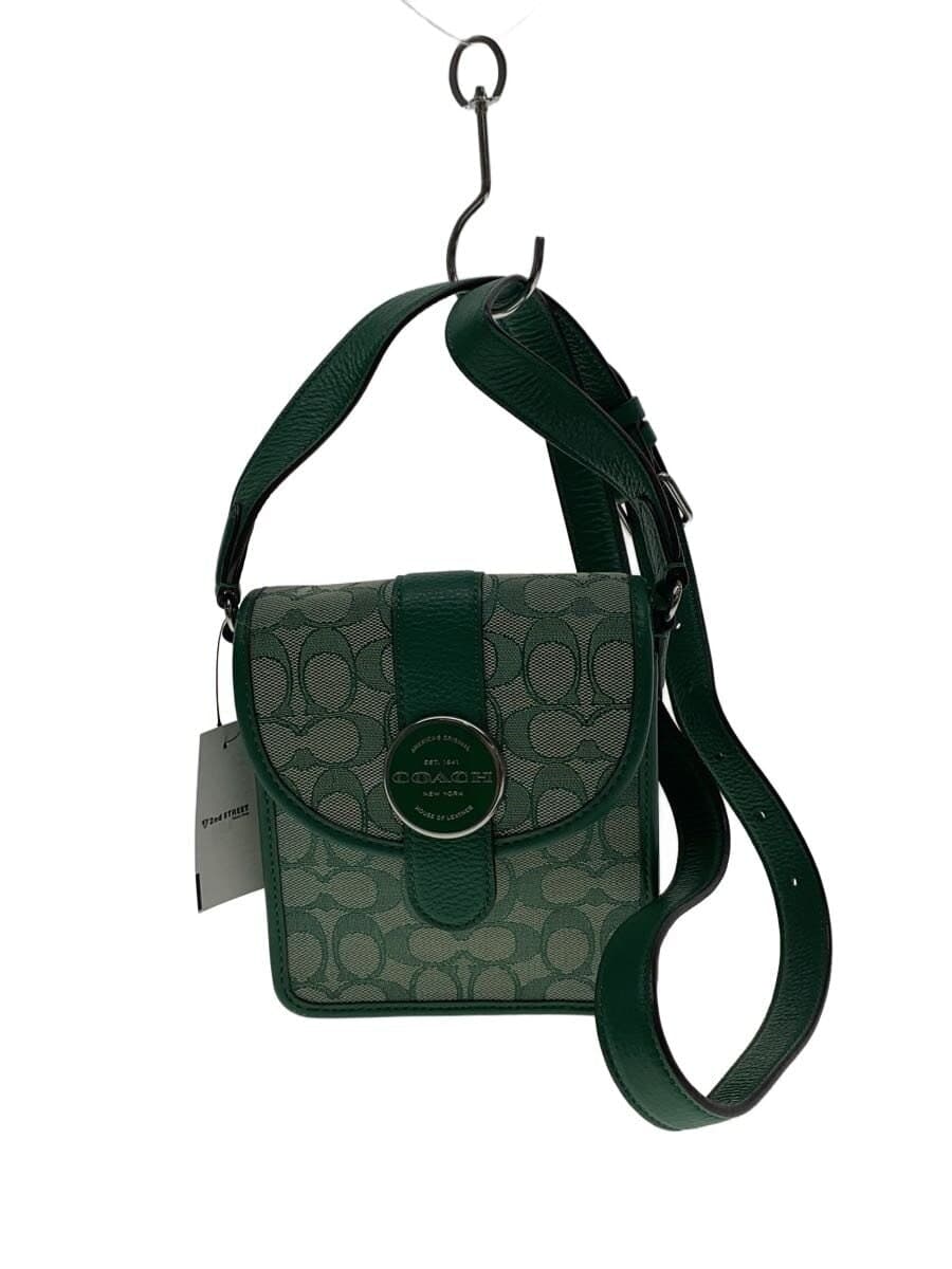 COACH South Roney Crossbody Signature Canvas GRN C8321