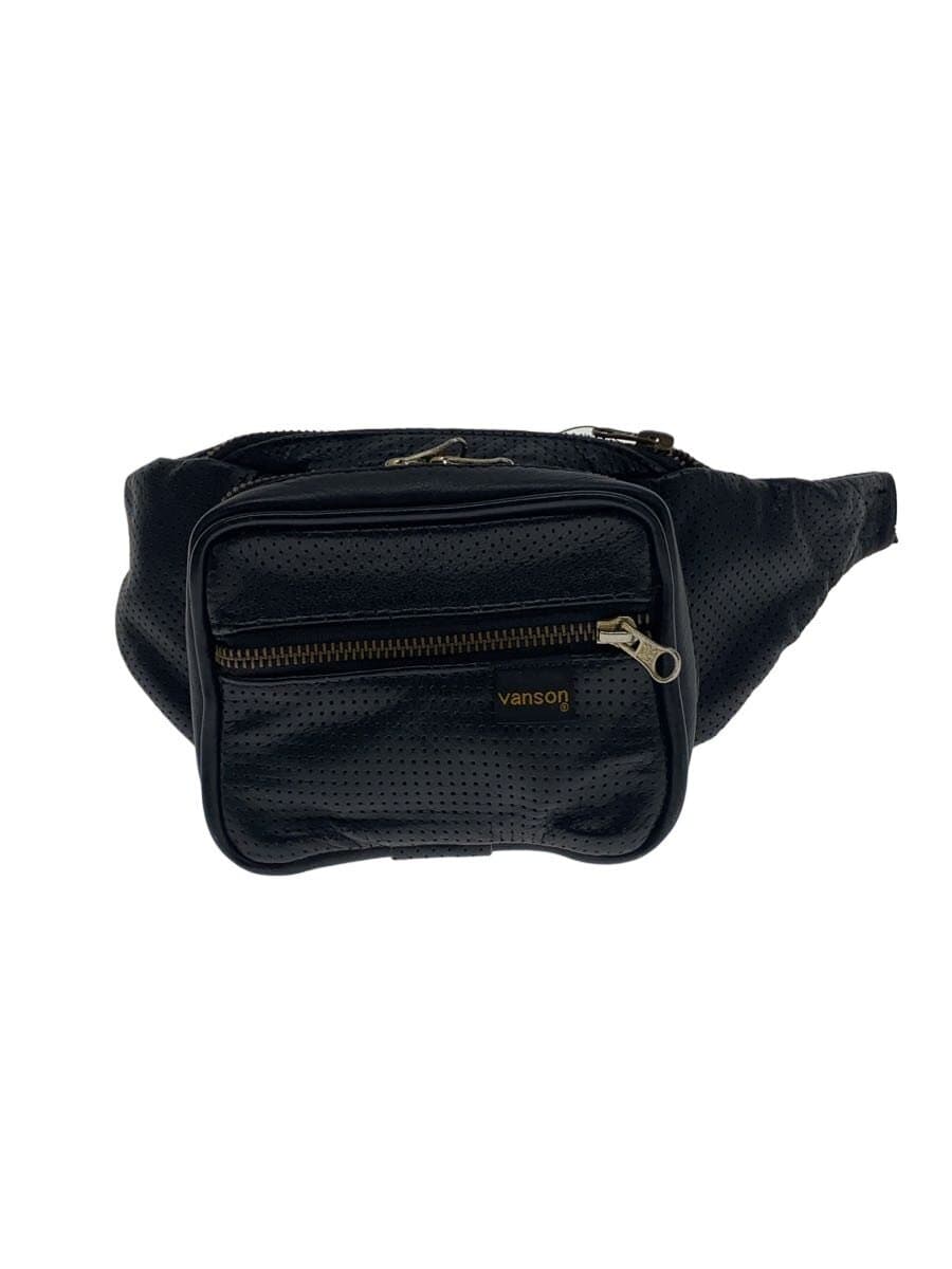 VANSON Waist Bag Leather BLK