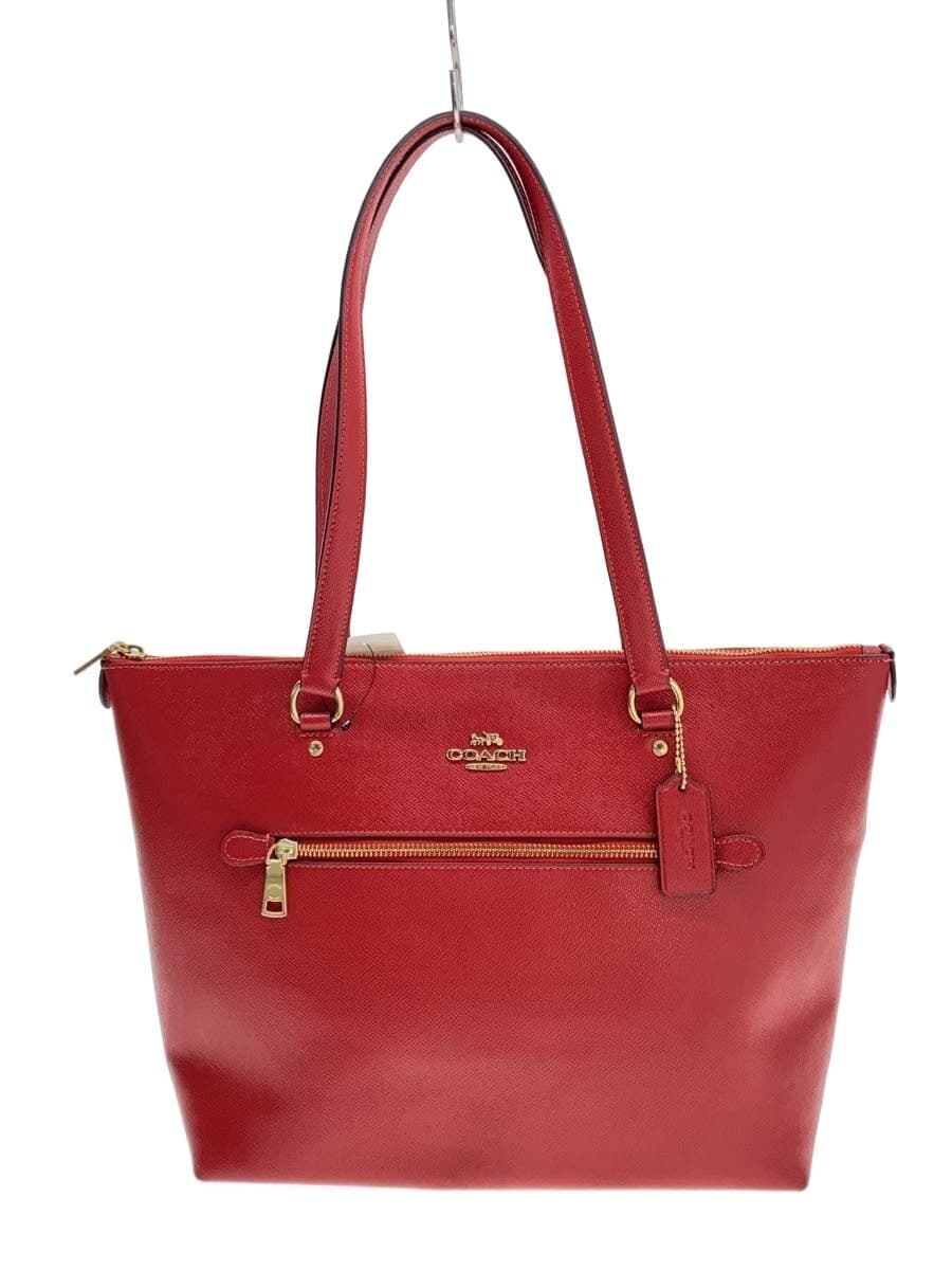 COACH Tote Bag Leather RED L2078-79608