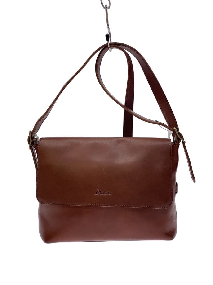 DAKOTA Shoulder Bag Leather BRW Solid Color