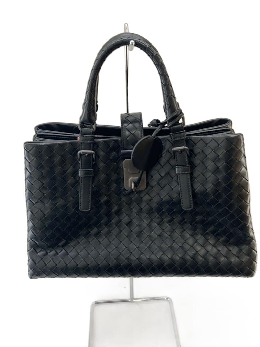 BOTTEGA VENETA Shoulder Bag Leather BLK 493994
