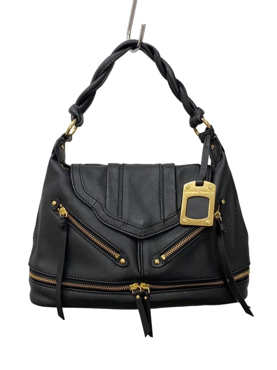 Samantha Thavasa Handbag Leather BLK Solid