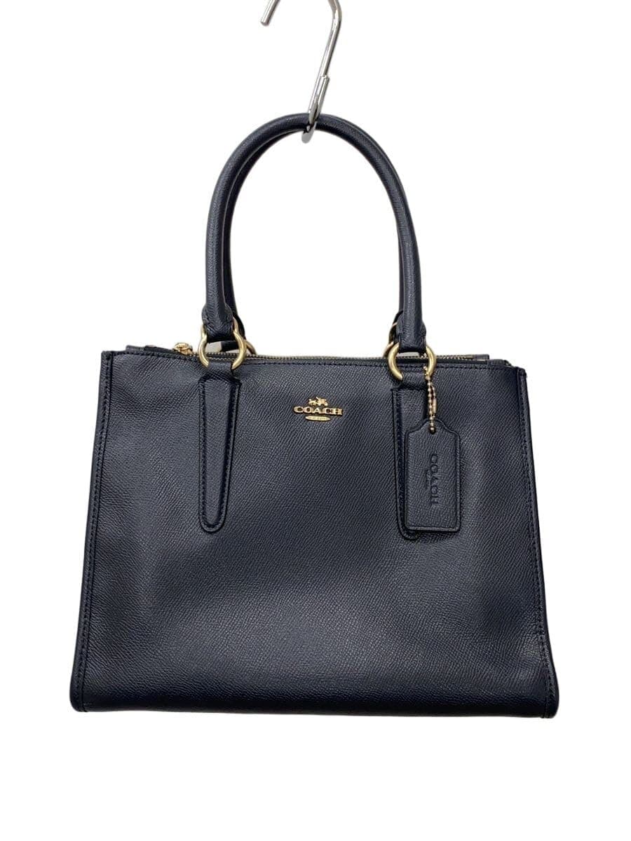 COACH Shoulder Bag Leather NVY F14928