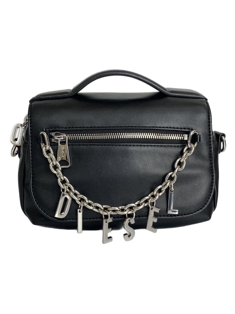 Diesel Fashion Shoulder Bag Leather Black P6727