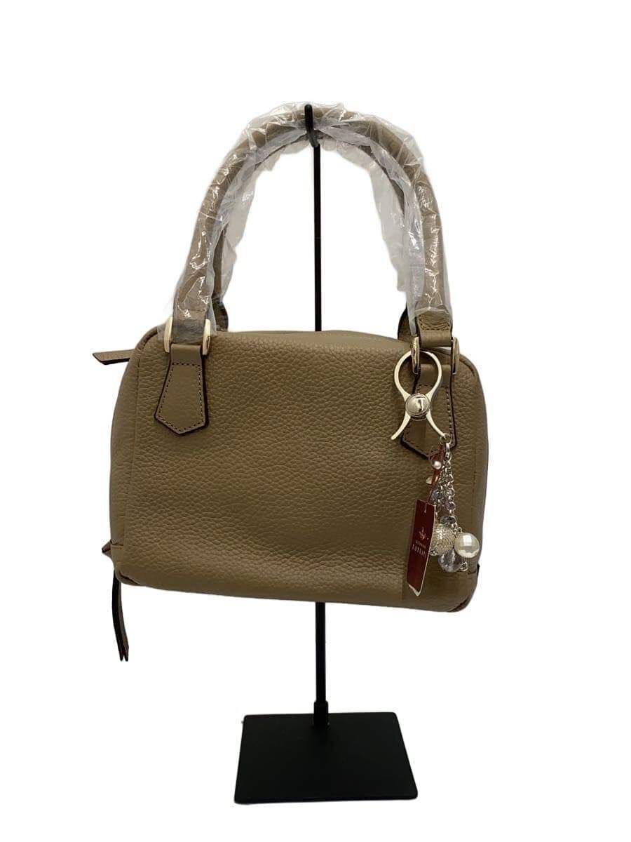 TOPKAPI Shoulder Bag Leather BEG Solid 567-88-30002