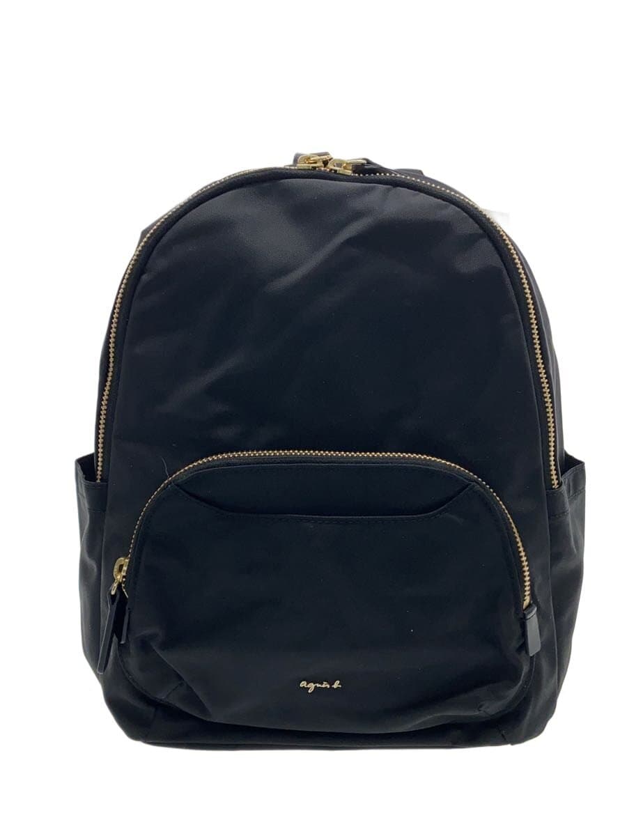 agnes b. backpack nylon BLK