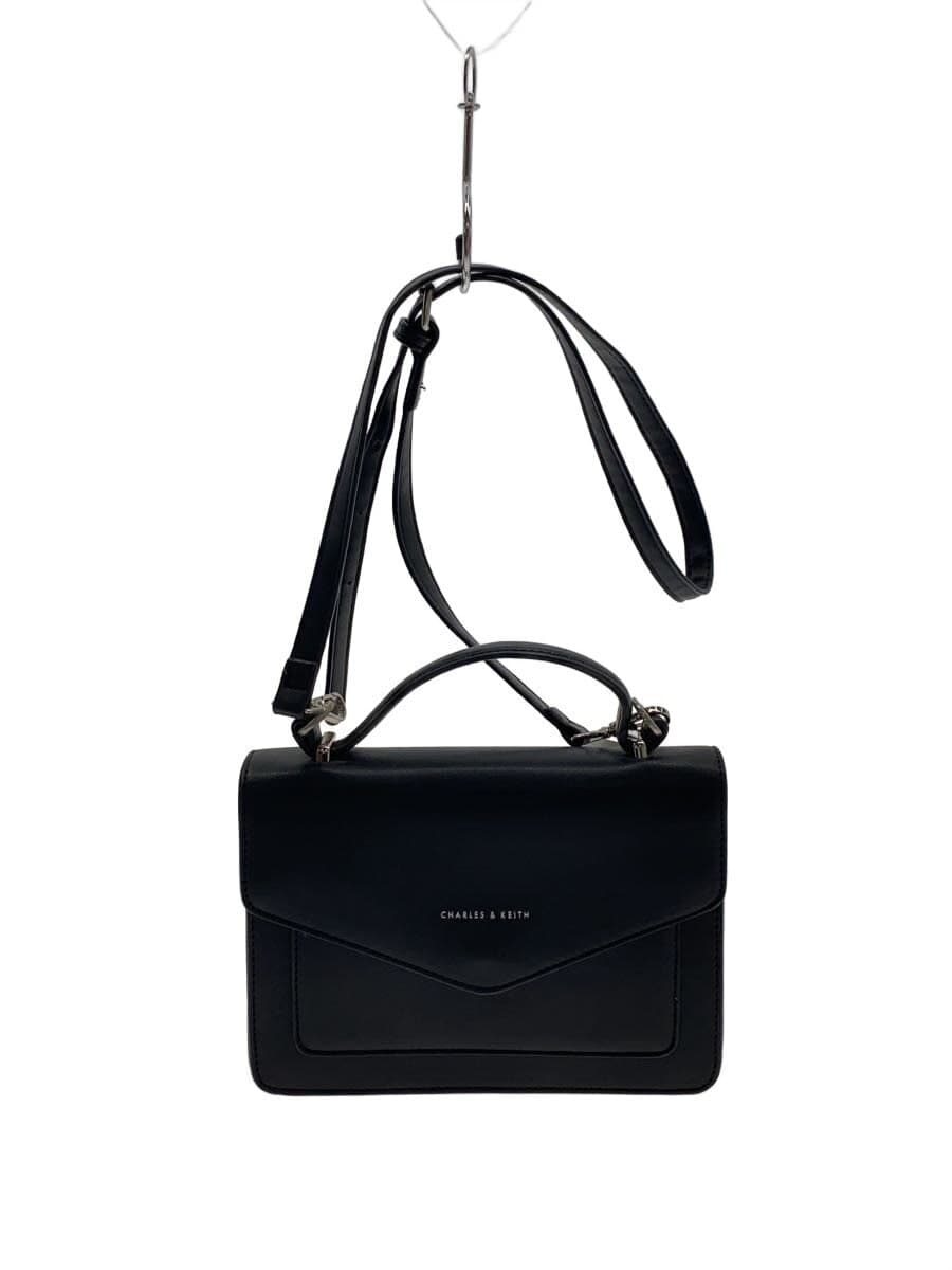 CHARLES&KEITH Shoulder Bag Leather BLK