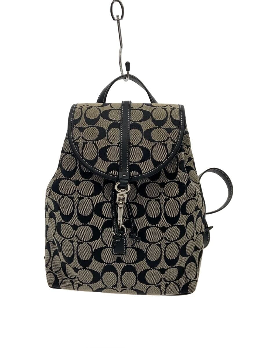 COACH Signature Backpack BLK All Over Pattern 6613