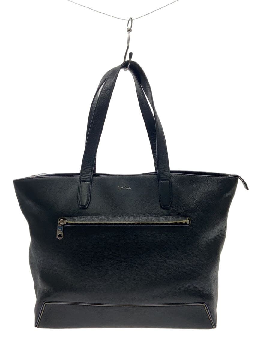 Paul Smith Tote Bag Leather BLK Solid