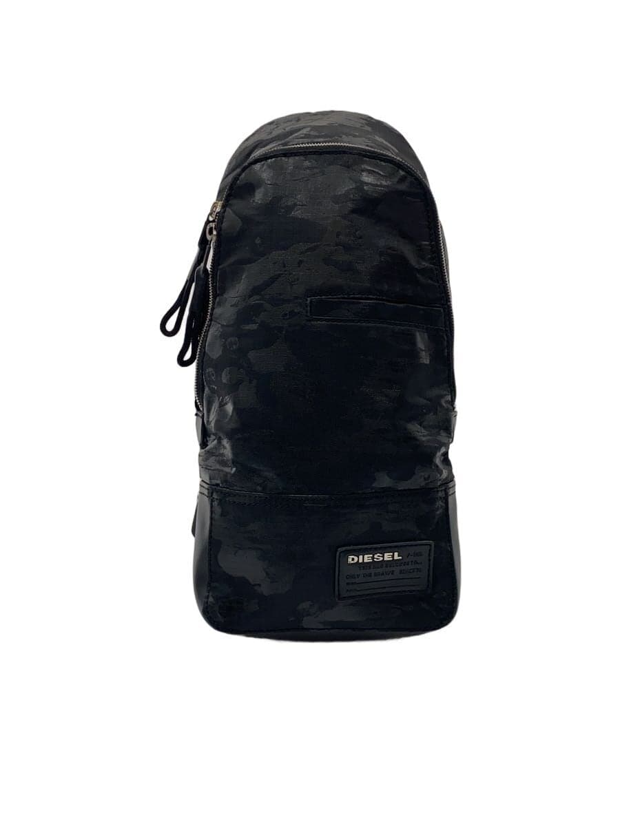 DIESEL shoulder bag -- BLK all-over pattern