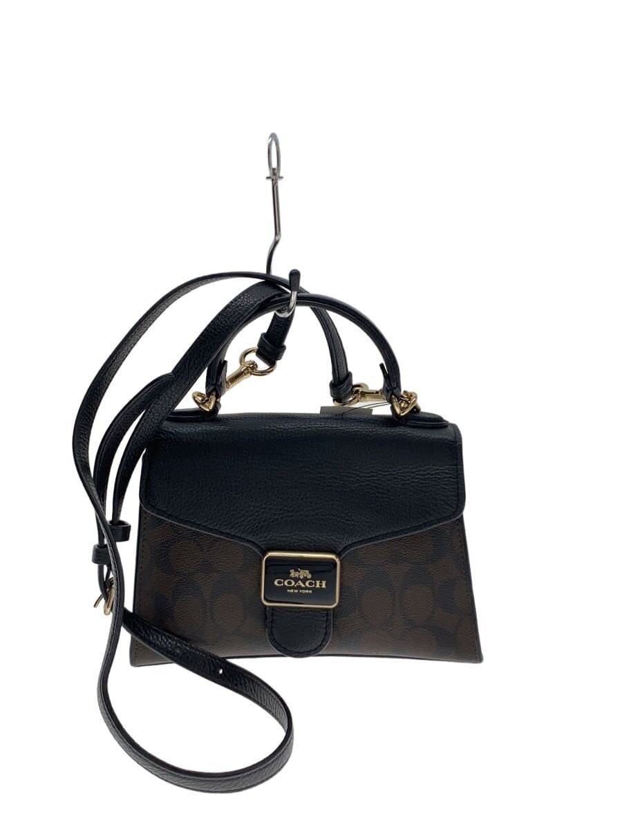 COACH Shoulder Bag Leather BRW All-over Pattern C7226