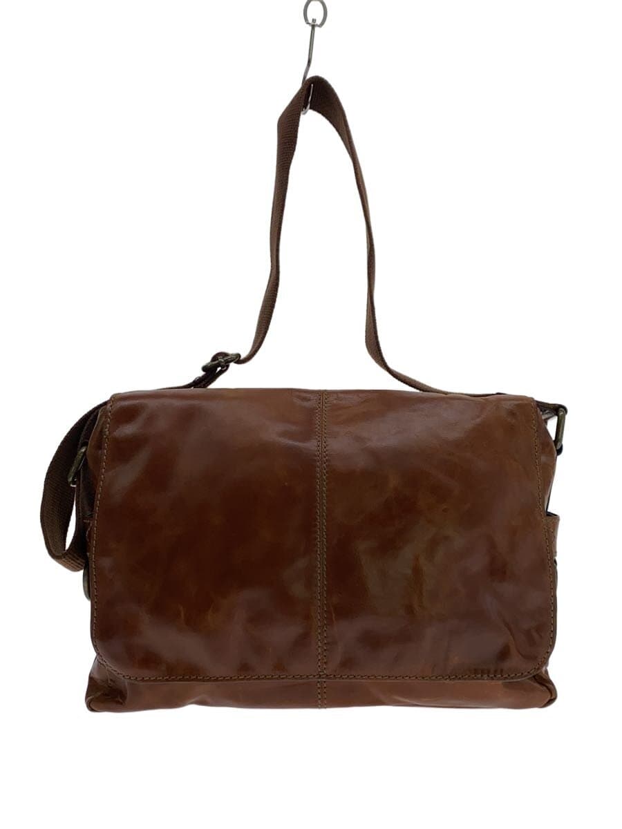 FOSSIL Messenger Bag Shoulder Bag Leather BRW