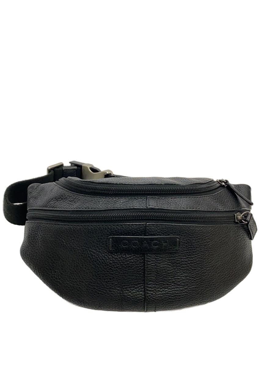 COACH Waist Bag Leather BLK Solid F77233