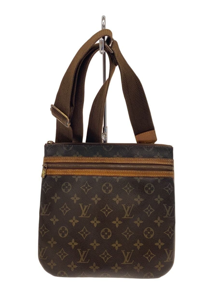 LOUIS VUITTON Pochette Bosphore Monogram Canvas PVC BRW M40044
