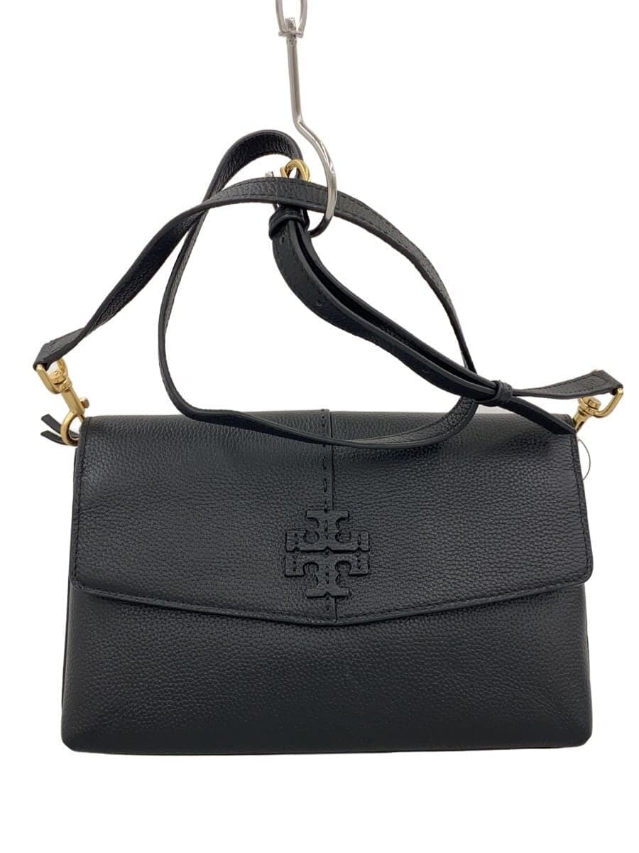 TORY BURCH shoulder bag leather BLK