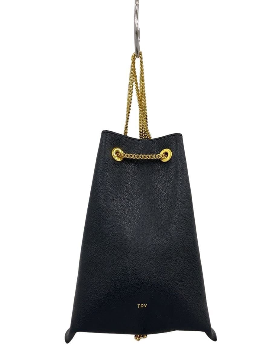 tov shoulder bag leather BLK plain