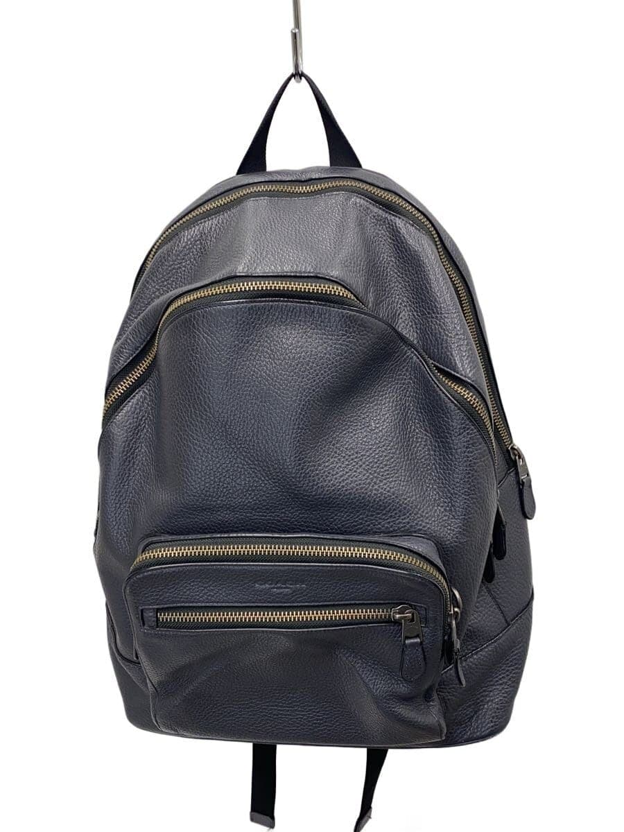 COACH Backpack Leather NVY F23247