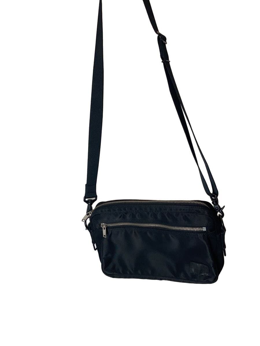PORTER shoulder bag nylon BLK plain