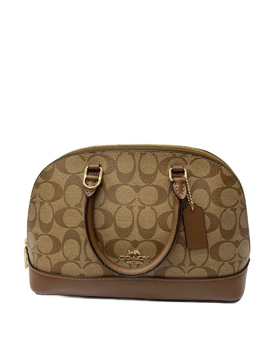 COACH2-Way Shoulder Bag PVC BRW Monogram F27583