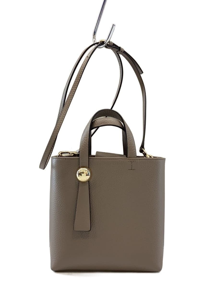 FURLA Handbag Leather BEG Solid