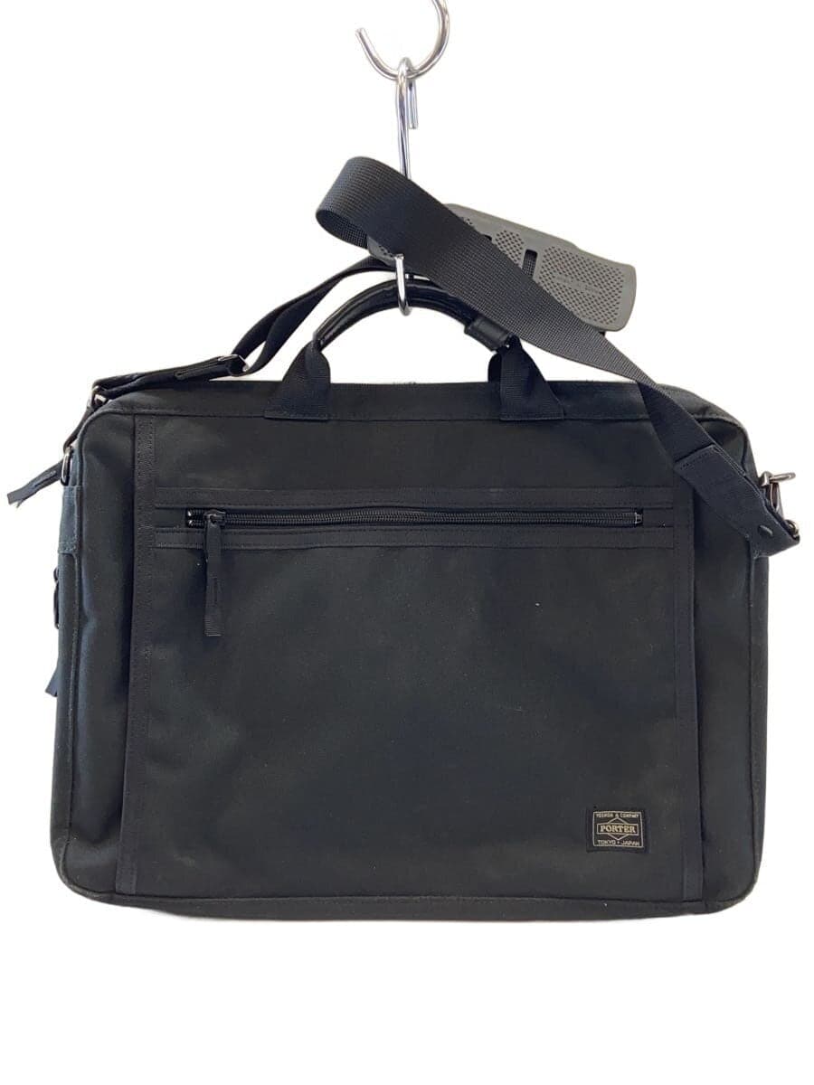 PORTER Briefcase Canvas BLK Solid