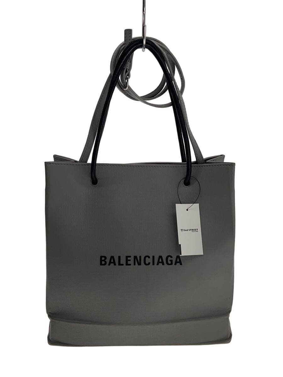 BALENCIAGA Shoulder Bag PVC GRY Solid 5688131160W002123