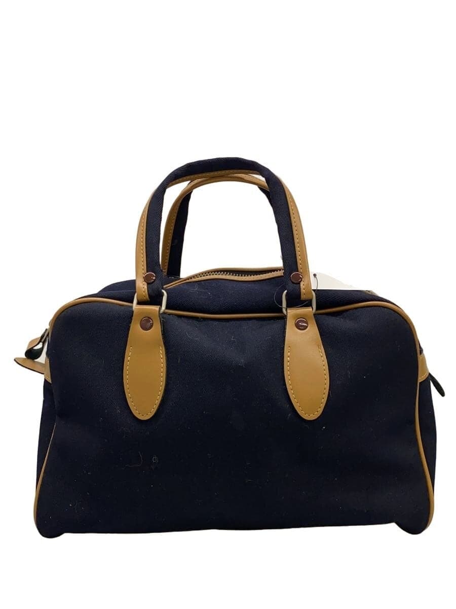 COMME des GARCONS Boston Bag Wool NVY GM-K204