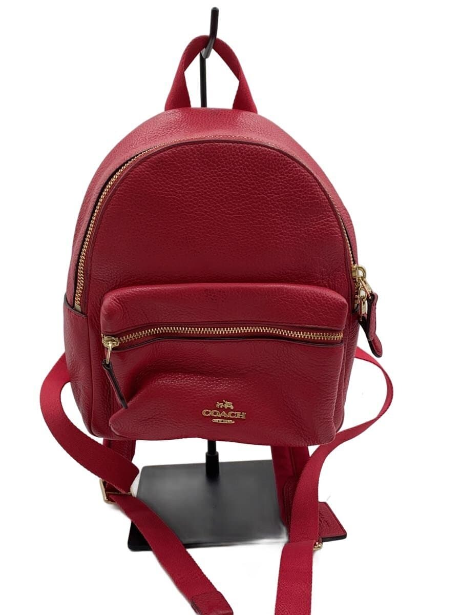 COACH Mini Charlie Backpack Leather PNK Solid F38263