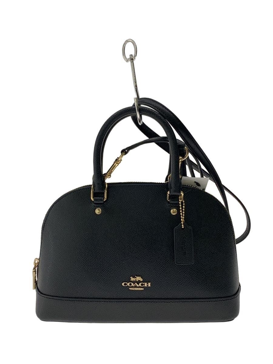 COACH Shoulder Bag Leather BLK Solid F27591