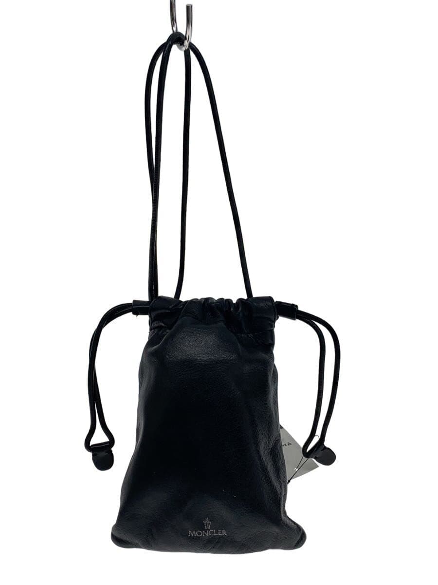 MONCLER Pouch Leather BLK Print C209A3012300