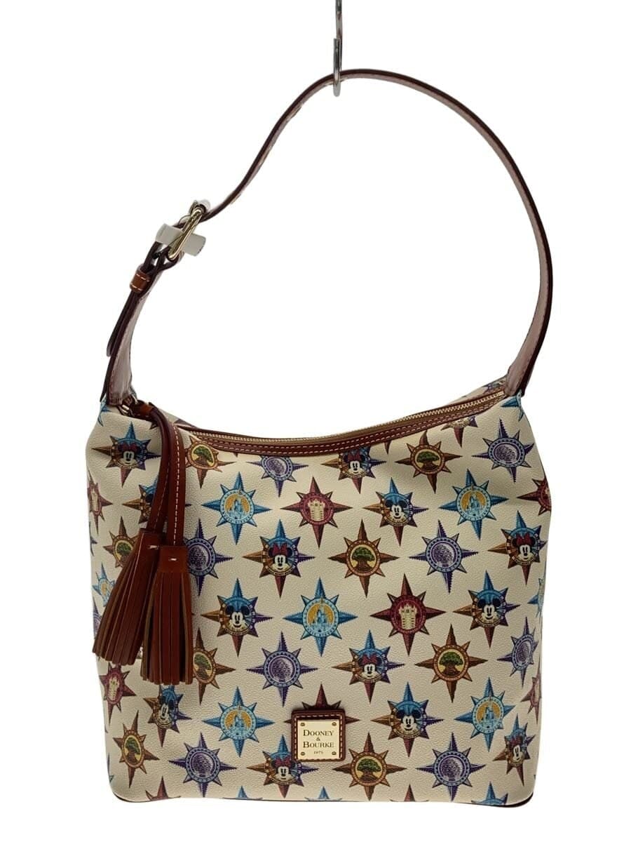Dooney & Bourke WDW Exclusive Disney Shoulder Bag Leather BEG All-Over Print