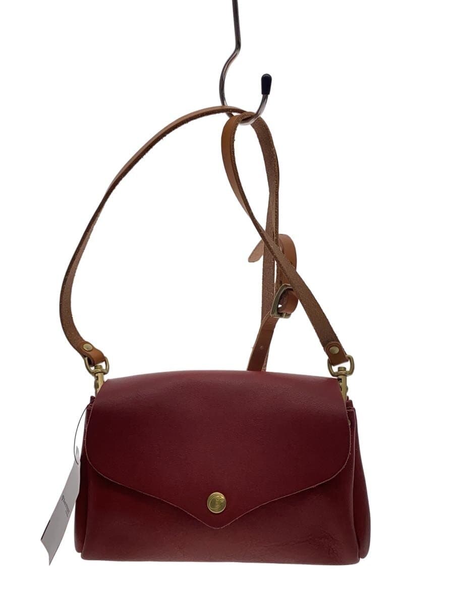 Other Brand Cham Crue Shoulder Bag Leather RED Solid Made in Japan