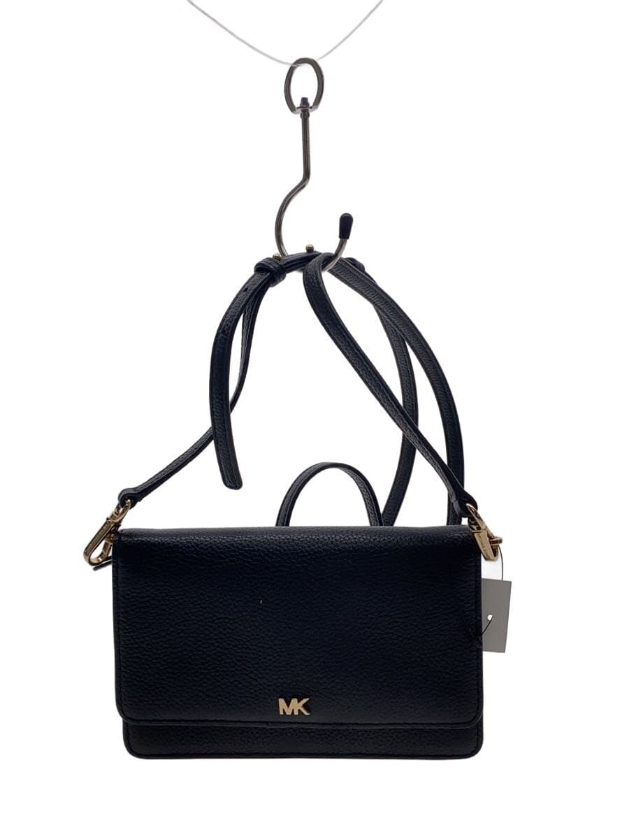 MICHAEL KORS Shoulder Bag Wallet Leather BLK