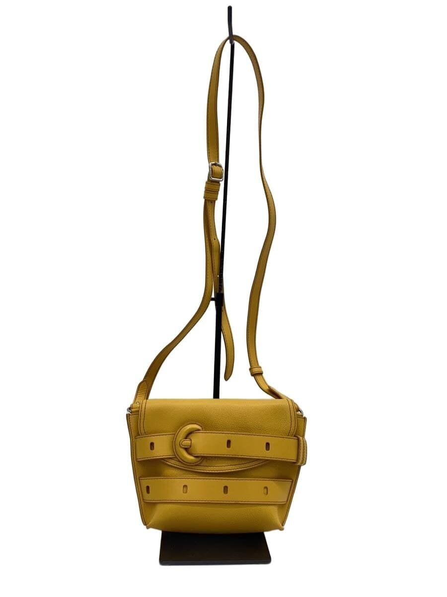 J&M DAVIDSON Shoulder Bag Leather YLW Solid