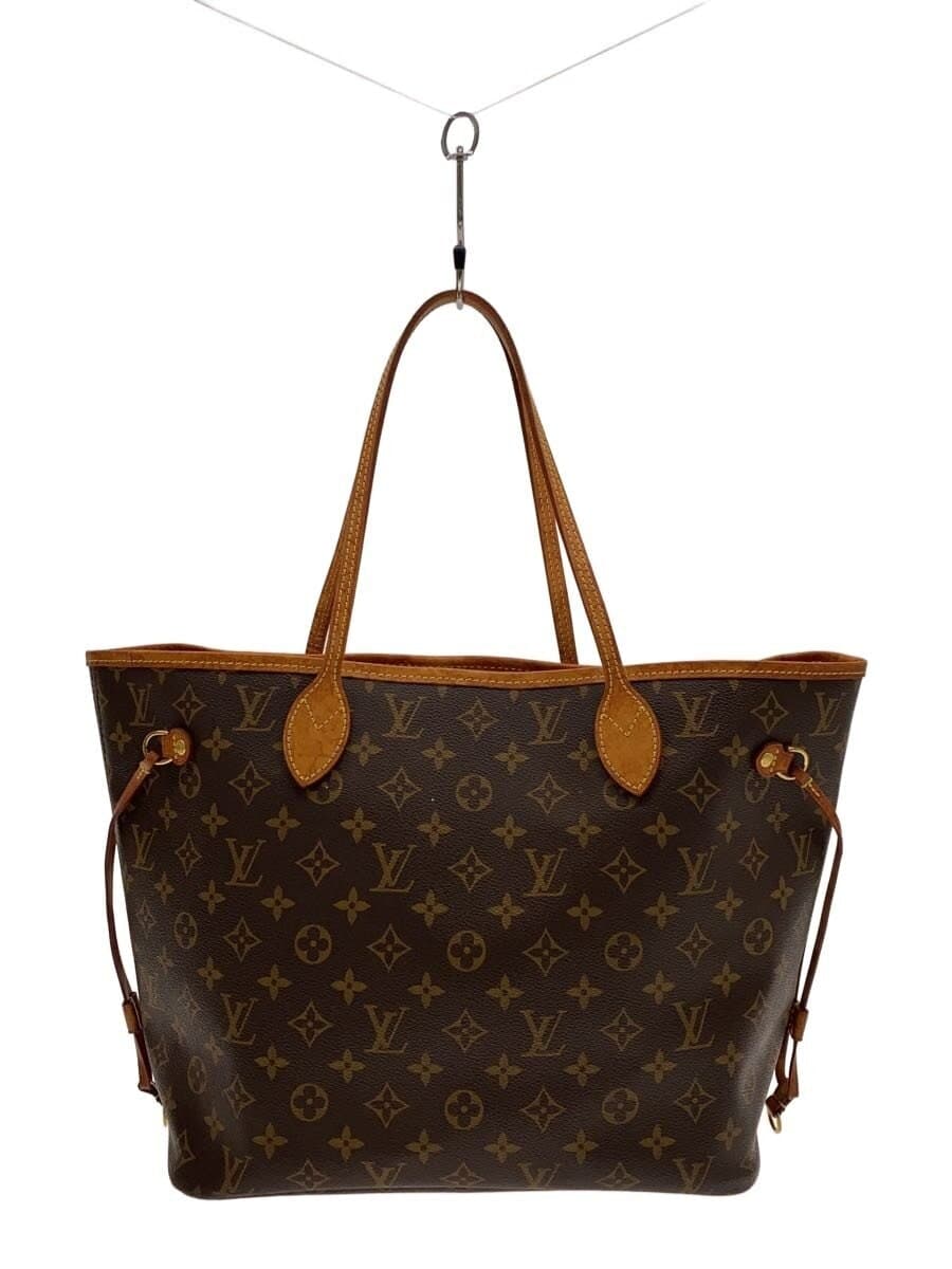 LOUIS VUITTON 2) Neverfull MM Monogram Canvas PVC BRW M40995