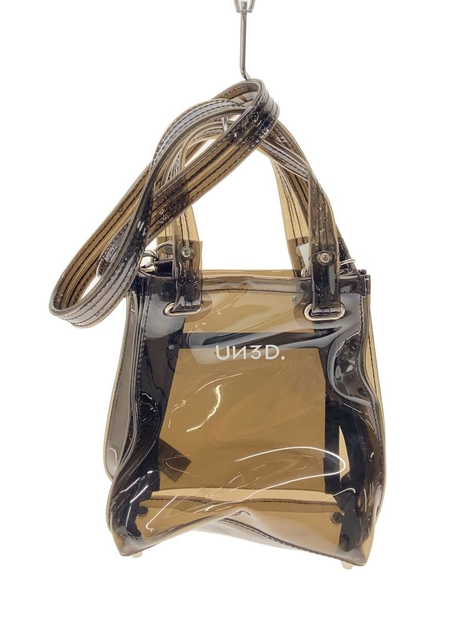 UN3D.SLD MIX TOTE 2-Way Shoulder Bag PVC BLK Solid