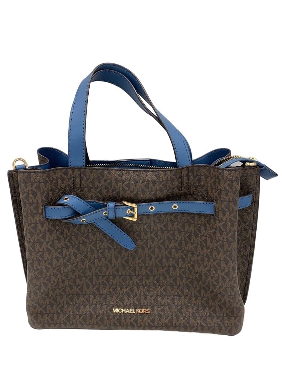 MICHAEL KORS handbag leather BRW all-over pattern CE-2007